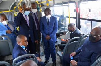 Info Congo - Actualité Congo -  - -Le Président Tshisekedi met en service les 100 premiers bus de Trans Académia