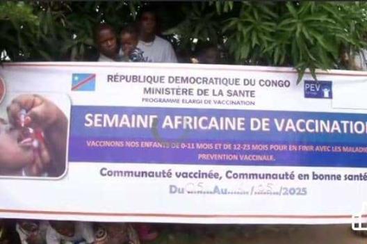 Kasaï-Central : lancement de la semaine africaine de vaccination dans les 26 zones de santé
