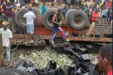 Kongo-Central : un véhicule transportant la boisson se renverse à Kisantu