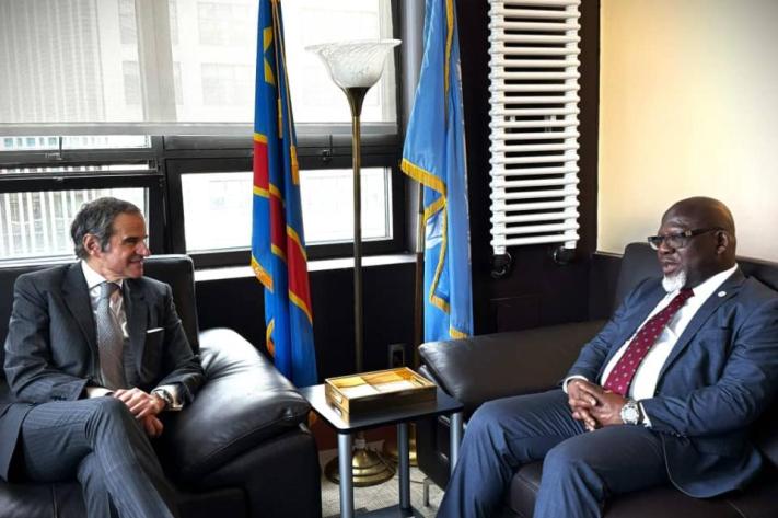Élection du Secrétaire Général de l'ONU : Zénon Mukongo Ngay reçoit le candidat Rafael Grossi à New York