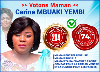 Infos congo - Actualités Congo - Carine Mbuaki