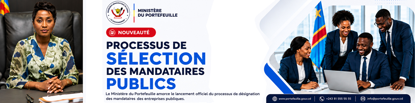 Infos congo - Actualités Congo - Ministère de Portefeuille - 07-08-2026