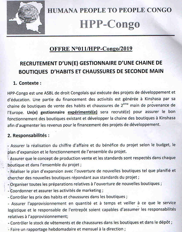 Featured image of post Www mediacongo net Offres D emploi Au Congo