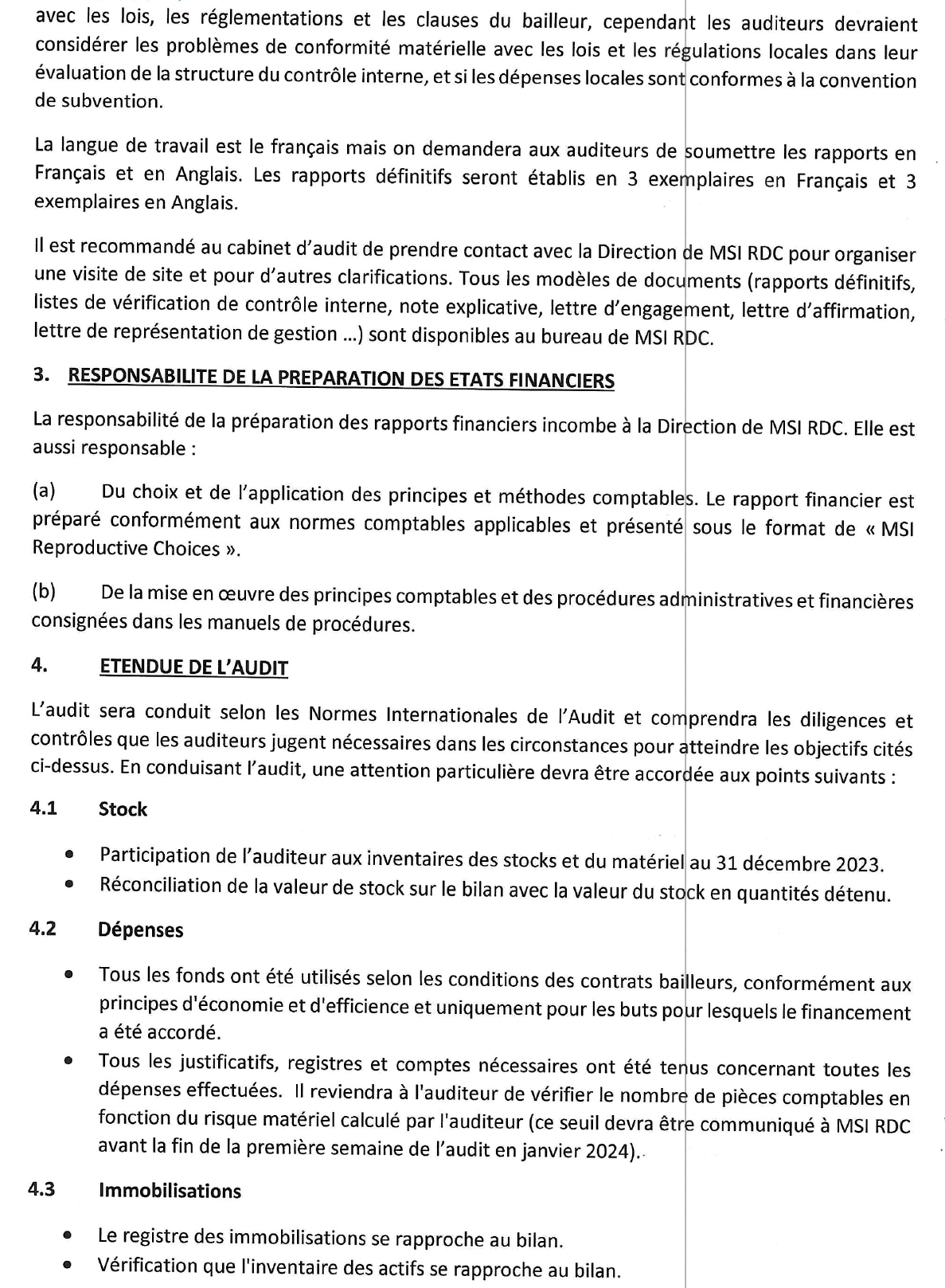 Offre d'emploi Recrutement d'un d'Audit