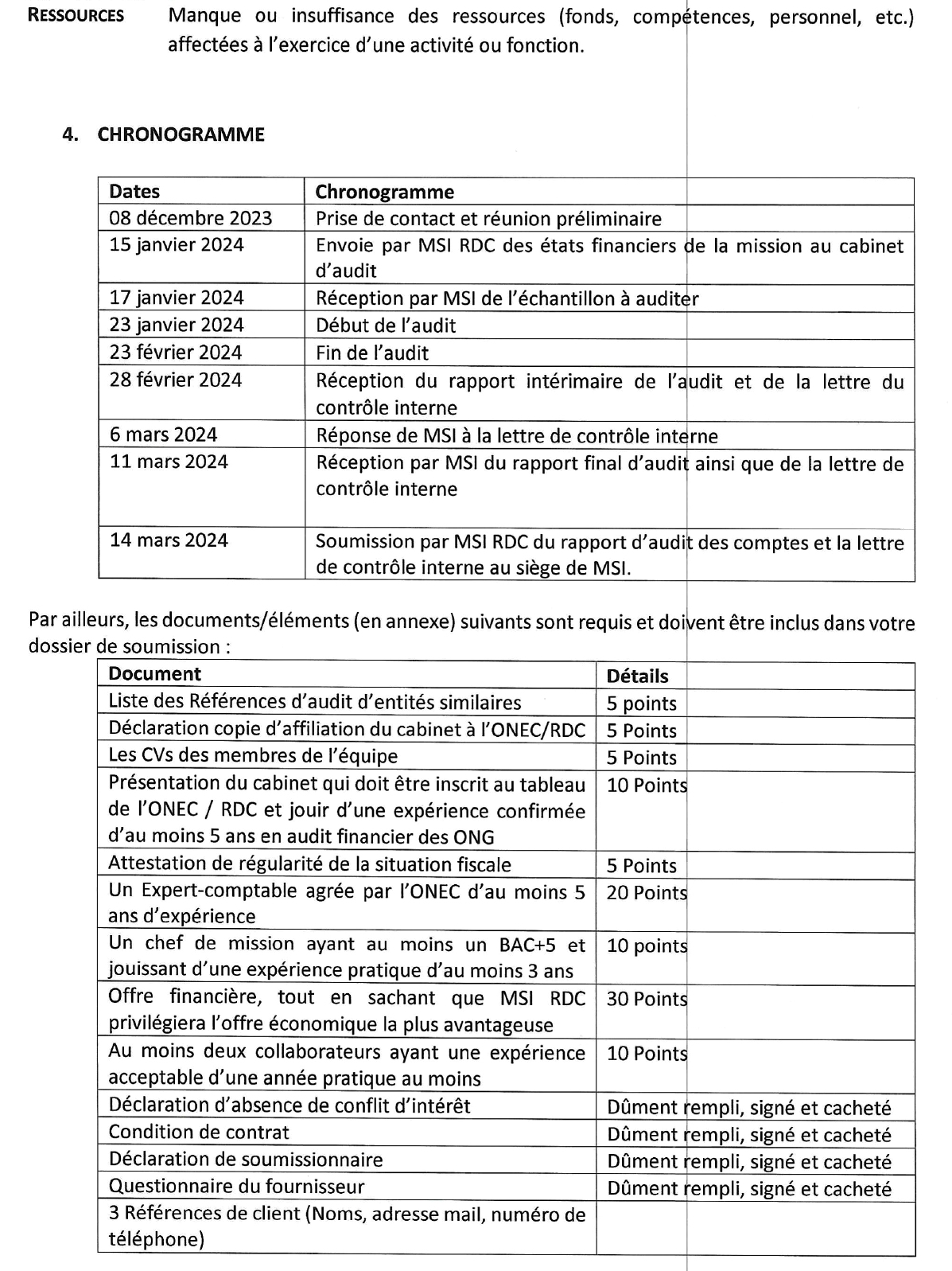 Offre d'emploi Recrutement d'un d'Audit